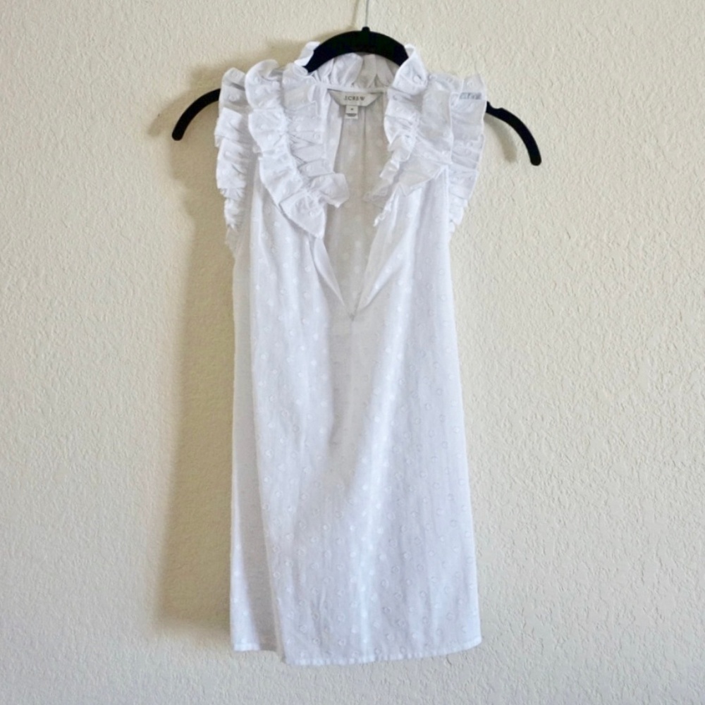 White J. Crew Sleeveless Blouse